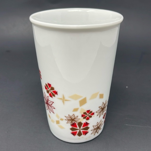 STARBUCKS: White/Red Holiday/Christmas Collectible Coffee Mug. 12oz - Picture 4 of 7